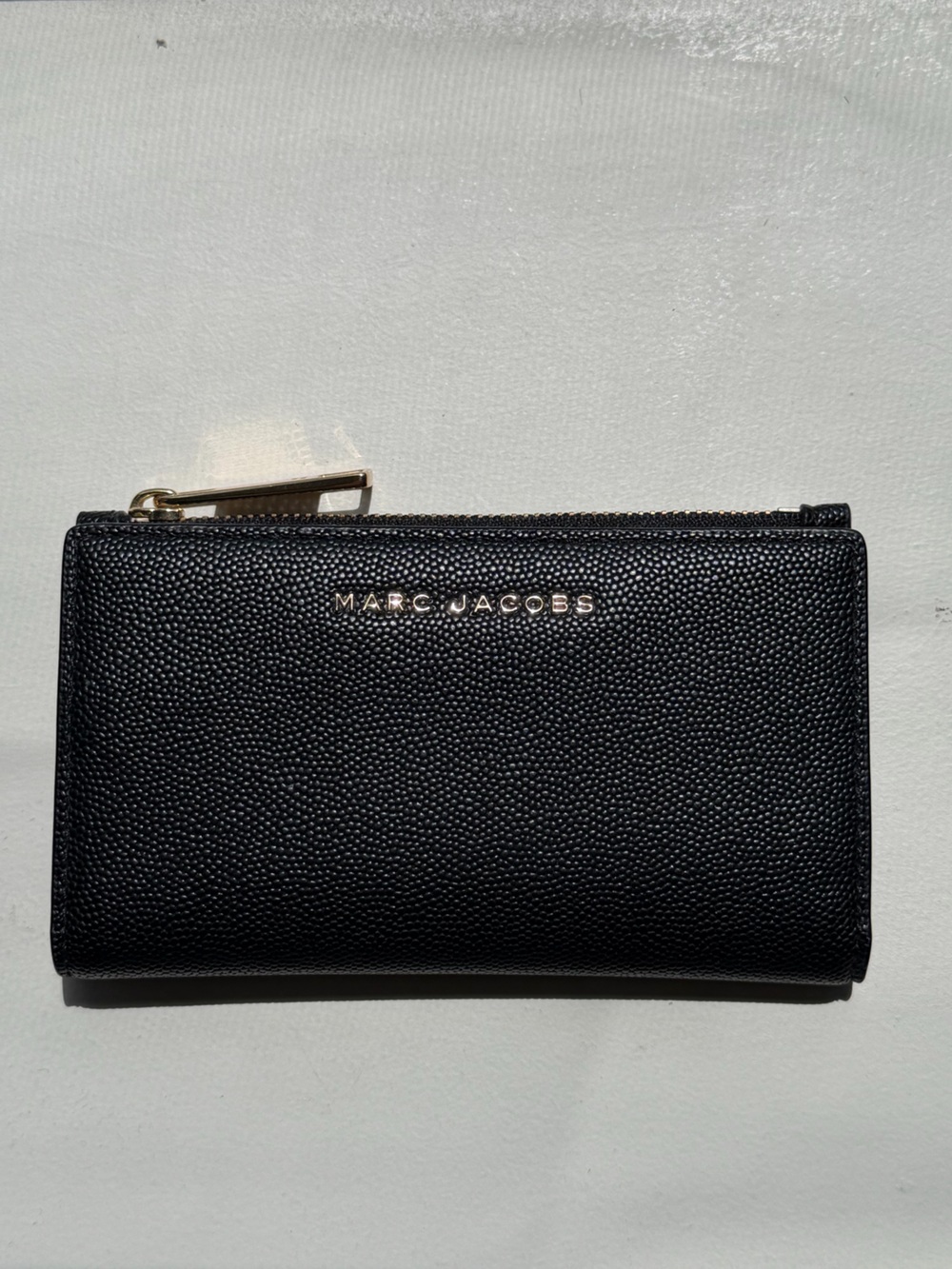 Marc Jacobs Black Leather Zip Wallet